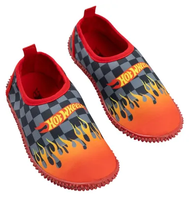 Produktbild von Hot Wheels - Flammen Schwimmschuhe für Jungen NS9946 (28 EU) (Rot/Aquablau)