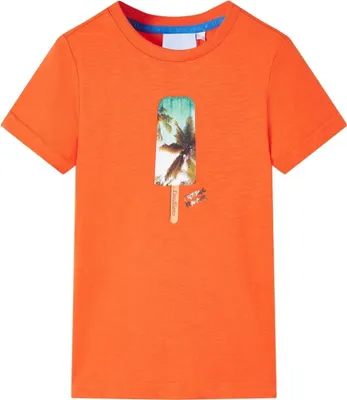 Produktbild von Kinder-T-Shirt Dunkelorange 128