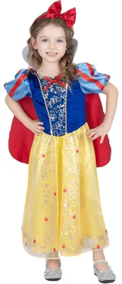 Produktbild von Schneewittchen-Prinzessinnenkleid – Elegantes, langes Kleid – Passende Haarreif – Puffärmel – Mehrschichtiger Rock – Mit Umhang – Kostümkleid
