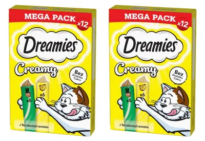 Zdjęcie produktu dla Dreamies Creamy 24x10g Kremowy Przysmak Dla Kota Z Serem I Z Kocimiętką