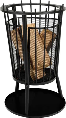 Produktbild von HI Feuerkorb mit Funkenschutz Schwarz 40 x 61 cm