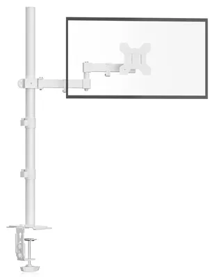 Monitorhalterung, höhenverstellbar, 800 mm, für 13-32 Zoll, VESA 75/100, Weiß