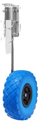 Productafbeelding van Opblaasbare wielen voor bootentrailers, hoge draagvermogen, duurzame constructie, blauw