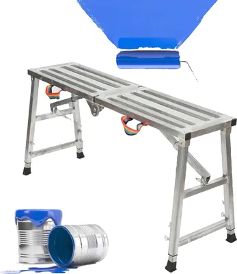 Produktbild von Klappbarer Pferdestuhl, Mehrzweckleiter, Robuste Aluminiumkonstruktion, Kompaktes Design