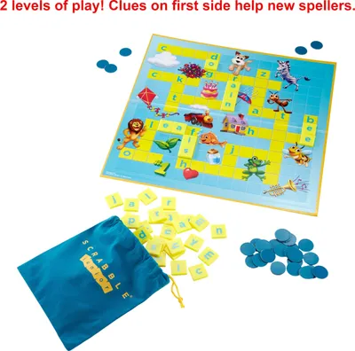 Produktbild von Mattel Games Junior Scrabble, Brettspiel, Wort, 6 Jahr(e), Familienspiel