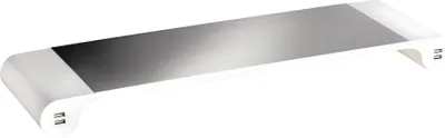 Produktbild von UNiLUX Monitorständer STUDY 4 USB- Anschlüsse silber/weiß (64000296)