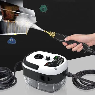 Produktbild von Handgeführte Hochdruckreinigungsmaschine mit Borstelkopf, 2500 W, für Küche, Badezimmer, Auto, Fenster, Teppiche