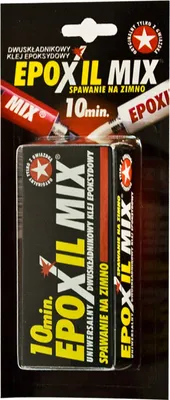 Zdjęcie produktu dla Klej Super MOCNY Glue EPOXIL 12 SZT SZYBKI DO DREWNA PLASTIKU GUMY NA ZIMNO