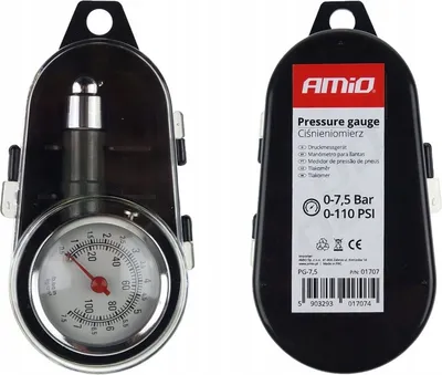 Zdjęcie produktu dla Ciśnieniomierz do opon kół 7,5 BAR AMIO-01707