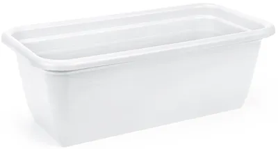 Obrázek produktu pro Plastový truhlík Natura 500x185 mm s podmiskou, bílý