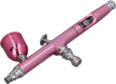 Immagine prodotto di Pistola ad aerografo rosa ugelli diametro 0,3 mm Pistola portatile per pittura a pennello d'aria per Nail Art