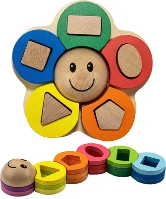 Immagine prodotto di Giocattoli per bambini da 1 a 3 anni. Giochi Montessori per lo sviluppo della motricità fine. Giocattoli educativi e di sviluppo per bambini. Un'idea regalo ideale