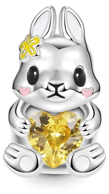 Produktbild von Gnoce Charm Hase mit Herz FSC144