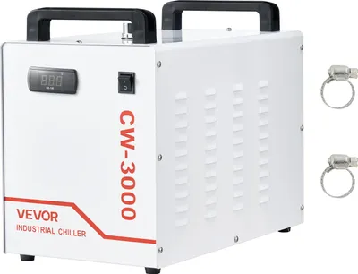 Produktbild von VEVOR Industrieller Wasserkühler CW-3000, Industrie-Wasserkühler-Kühlsystem mit 9-L-Tank, 10 L/min Durchfluss, Kühlgerät mit Hochgeschwindigkeitslüfter, für Lasergravur-&-schneidmaschinen