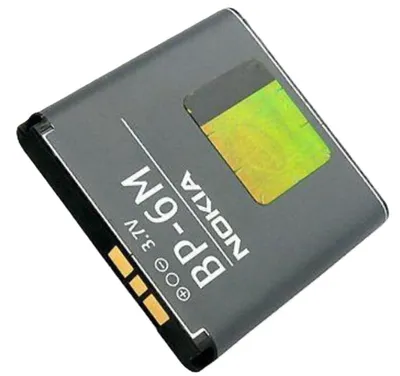 Produktbild von Akku für Original Nokia BP-6M für Nokia 3250, 3250 XpressMusic, 6151, 6233, 6234, 6280, 6288, N73, N77, N81, N93, 9300, 9300i Handy Accu Neu!