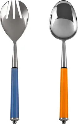 Produktbild von H&h 2er-Set Salatbesteck aus Edelstahl