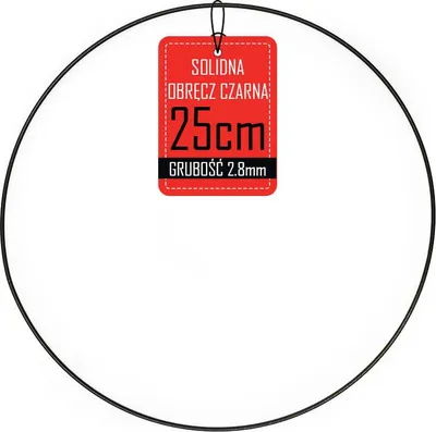 Produktbild von Metallkranzreifen - Schwarz - 25cm