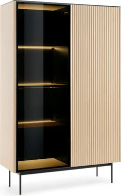 Image de Vitrine, chêne Vicenza, 107 x 163 x 39 cm