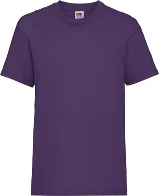 Image de Fruit of the Loom T-shirt pour enfants, manches courtes BC329 (5-6 ans (116)) (Violet)