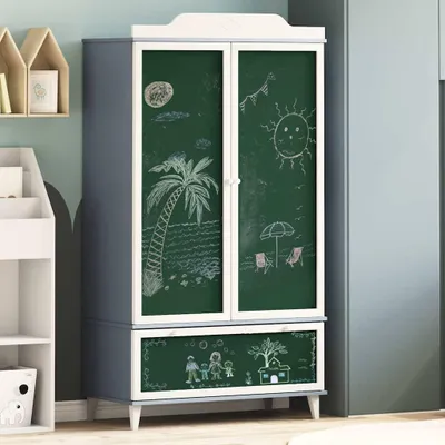 Obrázok produktu pre vidaXL Šatníková skriňa ROROS šedá a biela 90 x 45 x 165 cm
