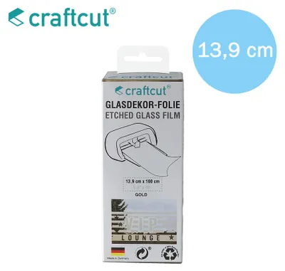 Produktbild von craftcut Glasdekor gold 13,9 x 100 cm