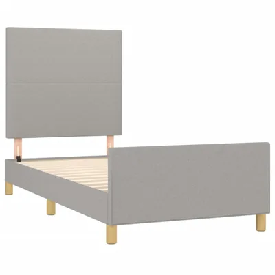 Obrázok produktu pre vidaXL Rám postele bez matraca svetlosivý 90x200 cm látka
