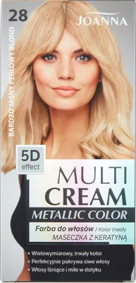 Zdjęcie produktu dla Joanna Multi Cream Metallic Farba Do Włosów 28 Bjp Bl
