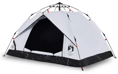 Produktbild von vidaXL Kuppel-Campingzelt 3 Personen Weiß Verdunkelt Quick Release