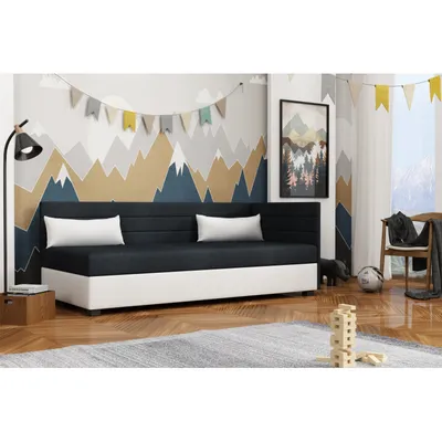 Obrázek produktu pro Jednolůžková postel 80x195 BEATRIS PLUS 1 - černá / krémová