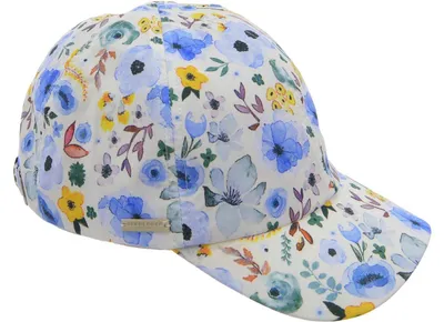 Seeberger Baumwollstoff Baseballcap in schwarz