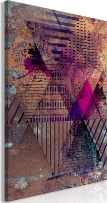 Produktbild von Vliesstoff Leinwandbild - Honey Abstraction (1 Part) Vertical 80x120 cm Abstrakt n-A-0905-b-a
