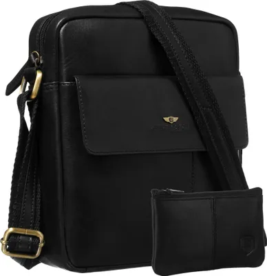 Produktbild von PTN 719-TUM-0512 Schwarze Ledertasche