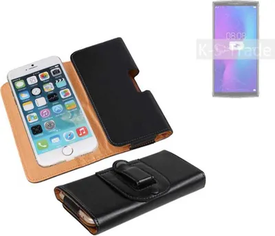 Produktbild von K-S-Trade Schützhülle Handyhülle kompatibel mit Doogee N100 Holster Gürtel Tasche Schutzhülle Handy-Tasche Smartphone Case Seitentasche schwarz
