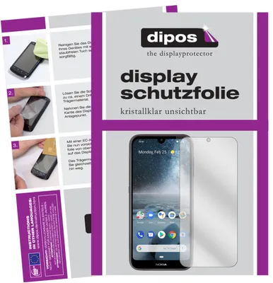 Produktbild von 2x Schutzfolie für Nokia 4.2 klar Displayschutzfolie Folie Display Schutz dipos