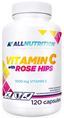 Produktbild von ALLNUTRITION Vitamin C mit Hagebutte 1000 mg – 120 Kapseln