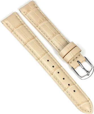 Produktbild von Minott  Ersatzband Uhrenarmband Kalbsleder Band Beige 22129S, Anstoß:14 mm