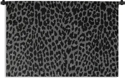 Produktbild von MuchoWow® Wandteppich Wandbehang Pantherdruck - Muster - Grau 60x40 cm Tapisserie Dekoration Wandtuch - Wanddekorationen