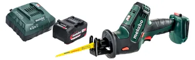 Produktbild von Metabo SSE 18 LTX Compact Akku Reciprosäge Säbelsäge 18 V 13 mm + 1x Akku 4,0 Ah + Ladegerät
