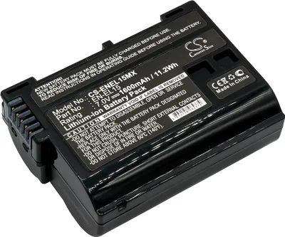 Obrázok produktu pre TECHTEK Batéria kompatibilná s [Nikon] 1 V1, Coolpix D7000, D500, D600, D610, D7000, D7100, D7200, D750, D7500, D780, D800, D800E, D810, D810A, D85