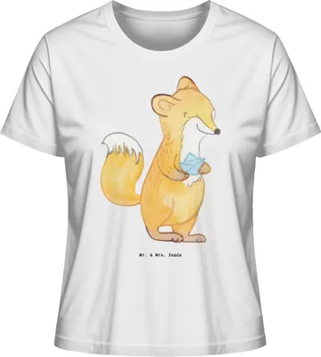Produktbild von Mr. & Mrs. Panda Oberteil Damen Fuchs Origami Größe XL - Weiß - Geschenk, Sommershirt, Basic Shirt, DIY, Kurzarmshirt, Japanische Faltkunst, Basteln, Papierfalten