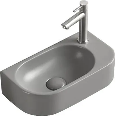 Produktbild von Mexen Viera Aufsatzwaschbecken links 40 x 21 cm, hellgrau matt - 21274061L