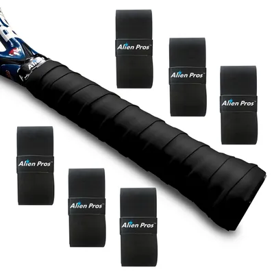 Imagen del producto de Bandas de agarre para raquetas de tenis, preformadas, secas, paquete de 6 unidades, para un mejor agarre