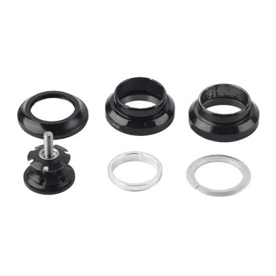 Immagine prodotto di Cuscinetto per manubrio da bicicletta, lega di alluminio, 34 mm, per tubo sterzo diritto da 28,6 mm, nero