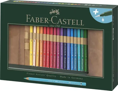 Produktbild von Aquarell Buntstifte Faber-Castell Bunt 30 pcs Roll-up-Koffer