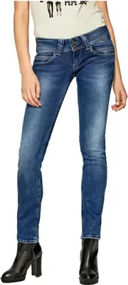 Zdjęcie produktu dla Pepe Jeans Venus Denim Pants Regular Fit / Low Waist, Rozmiar spodni:W28/L32, Pepe_Jeans_colour:denim-blue