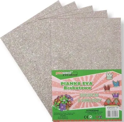 Image de Mousse multicolore pailletée 10 20x30 5pcs