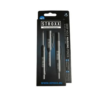 Produktbild von Stroxx Tieflochmarker Set mit Holster und 6 Ersatzminen robustes Schreibwerkzeug