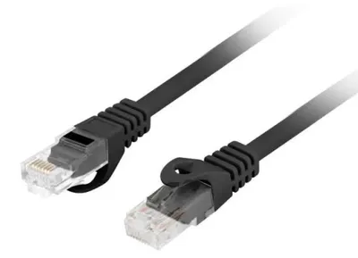 Zdjęcie produktu dla Lanberg PCU6-10CU-0050-BK, 0,5 m, Cat6, U/UTP (UTP), RJ-45, RJ-45, Czarny