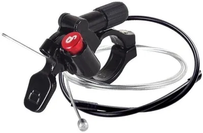 Imagen del producto de Control remoto para horquilla delantera de bicicleta de aluminio, compatible con bicicletas de montaña, BMX, con una abertura de instalación de 22.2 mm