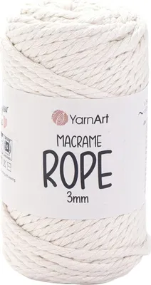 Produktbild von Yarn Art Macrame Rope 3 mm 63 m 752 Light Beige Schnur